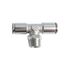 Metal Pu Fitting T-joint 10mm 3/8' M